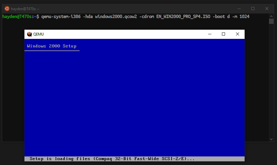 internet qemu system i386 expects a netdev backend type