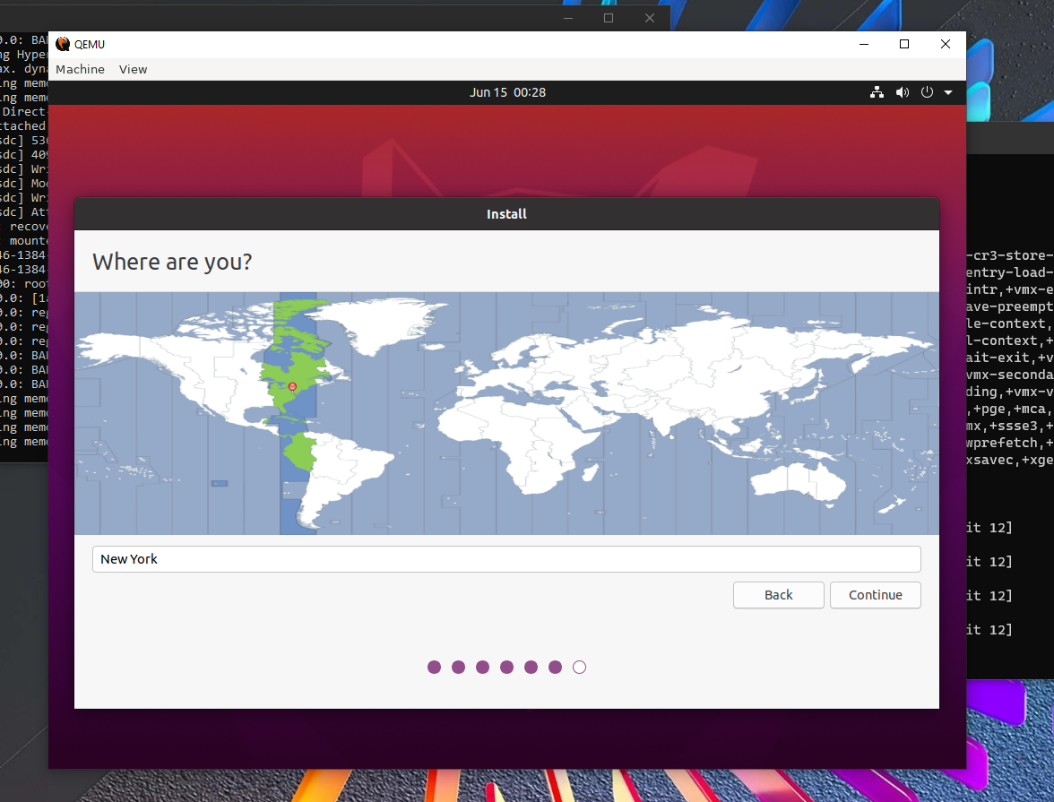 kvm reboot guest time zone changes