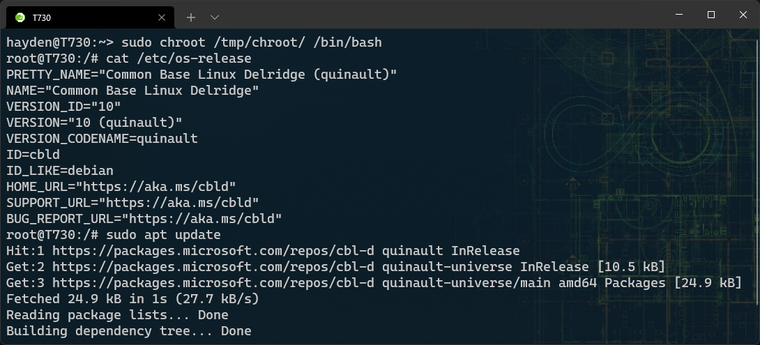 Building CBL-Delridge, Microsoft's other Linux distro