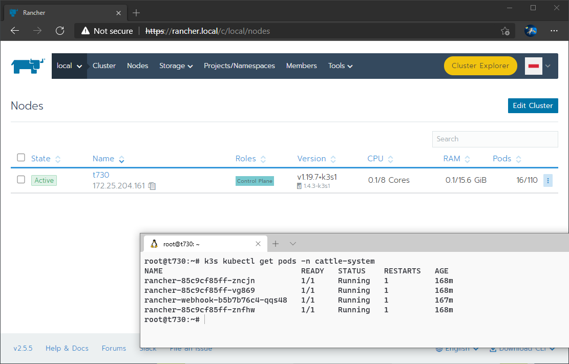 Deploying Rancher on k3s on WSL 2