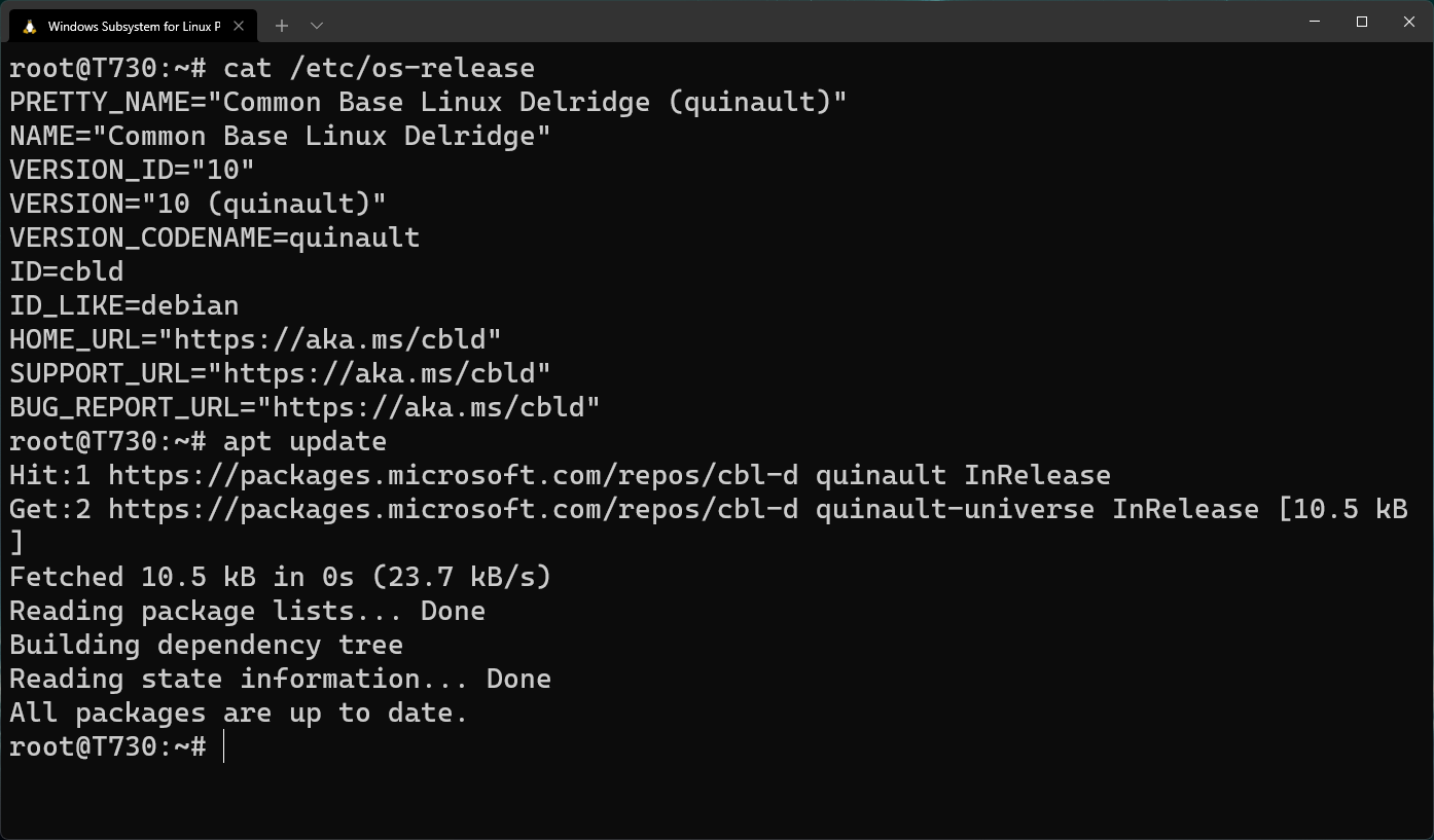 Building CBL-Delridge, Microsoft's other Linux distro