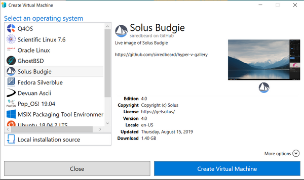 hyper-v-gallery: Creating a custom Hyper-V Quick Create gallery with Linux and *BSD live ISOs